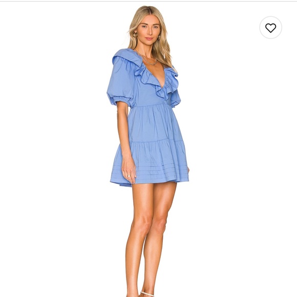 Saylor Zerina mini dress in morning glory blue size small 🦋🦋🦋 - Picture 10 of 10